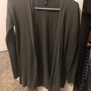 Olive green cardigan